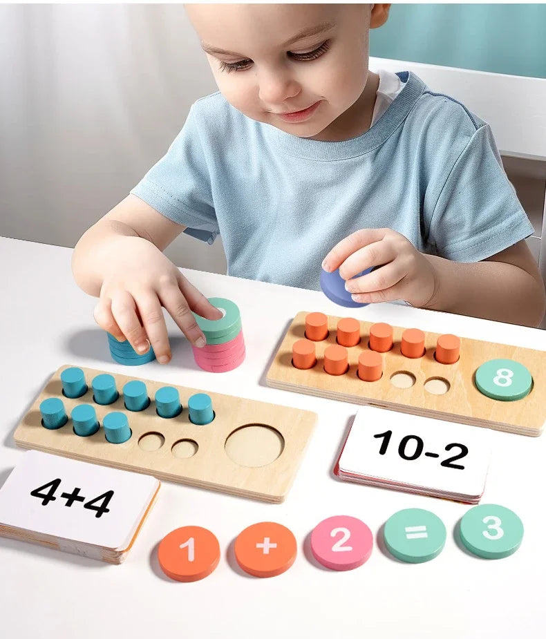 Children's Wooden Number Board