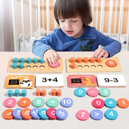 Children's Wooden Number Board